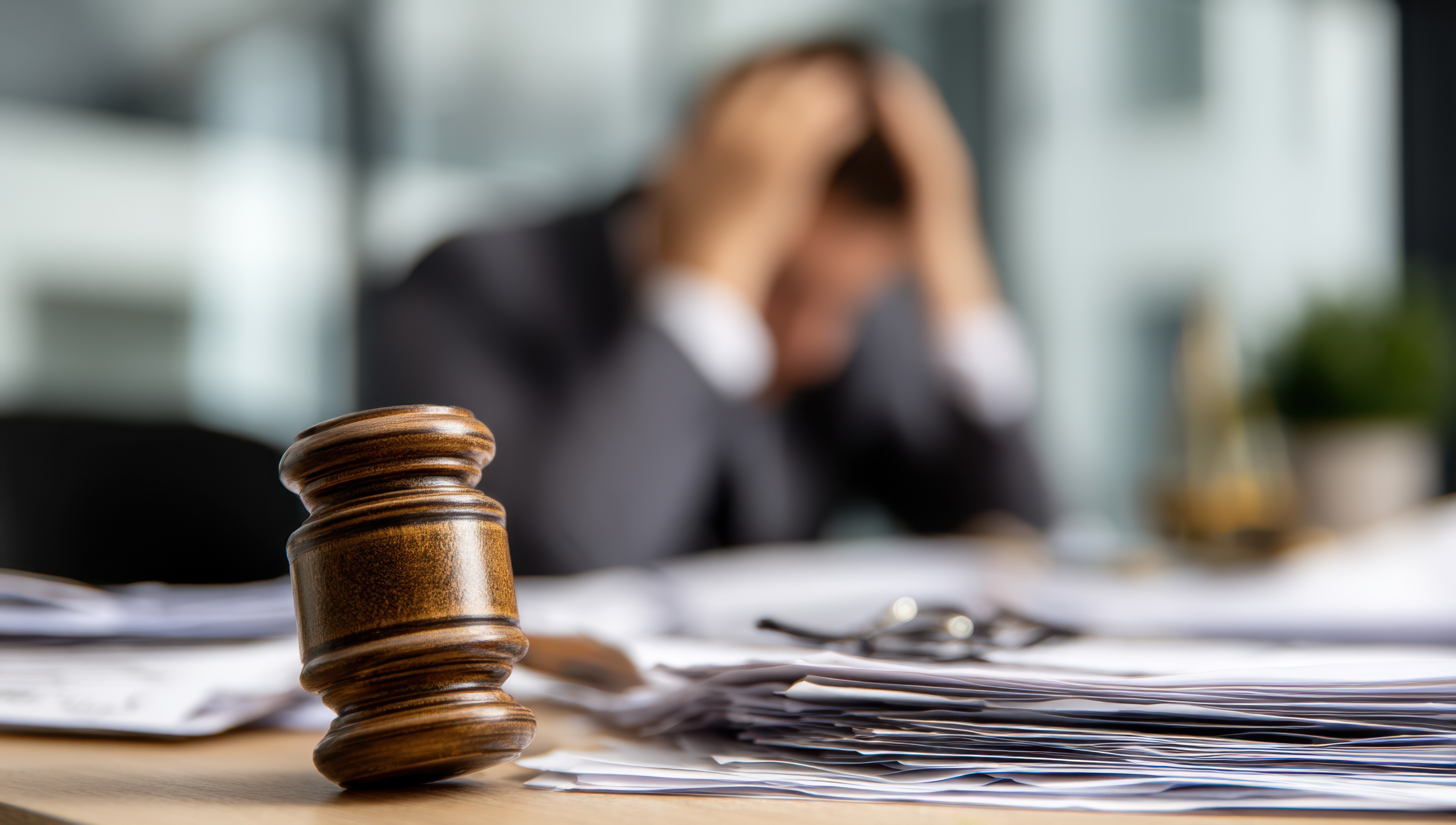 Gavel papers lawyer facing possible legal issues